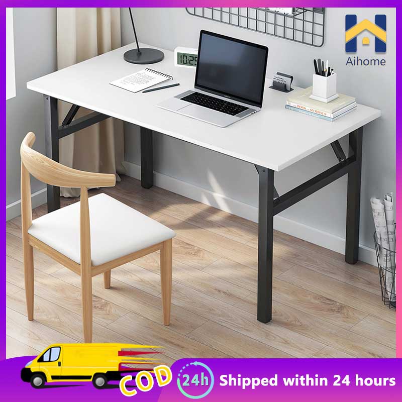 AiHome 120CM Folding Table Dining table Computer Table Student study ...
