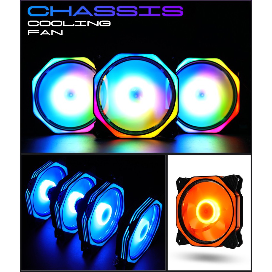 PC Cooling Fan For Gaming PC Case | 4pin+3pin ultra silent | 120MM ...