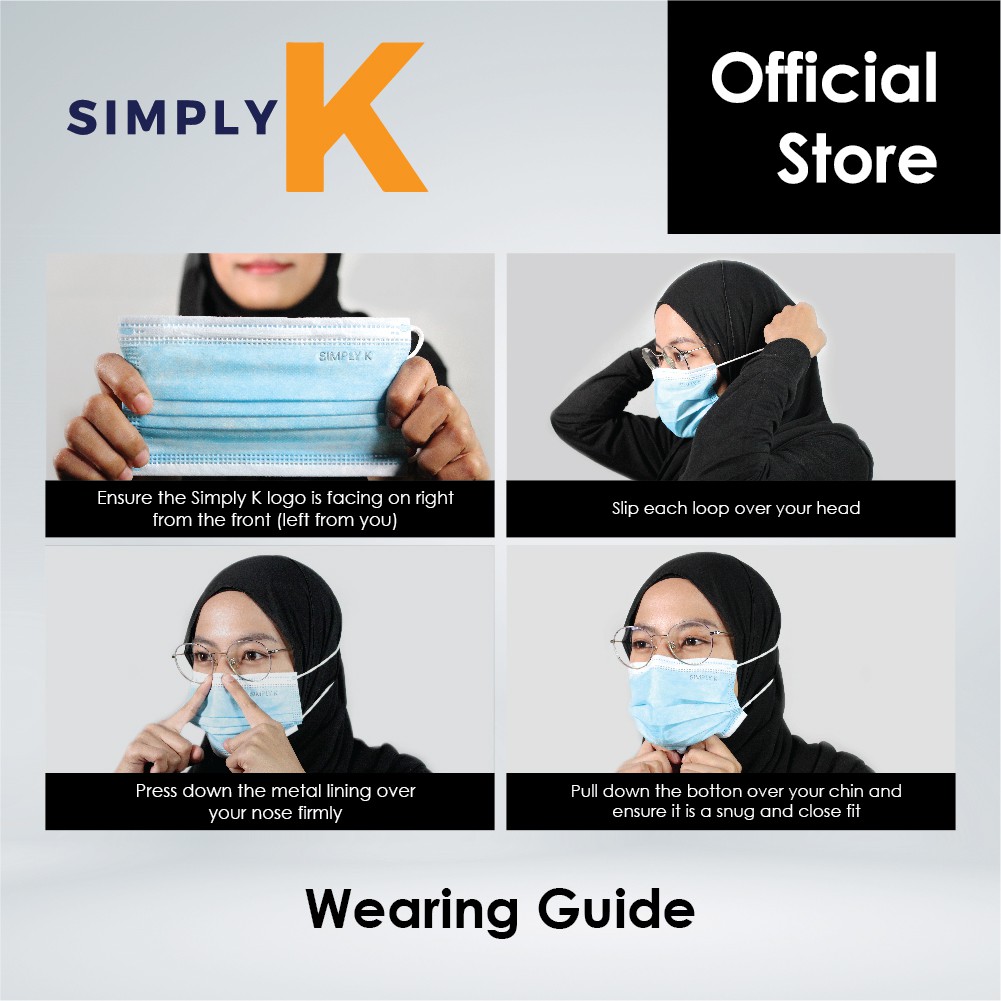 Simply K Official Store - Medical 4 Ply Kids Head Loop Face Mask ...