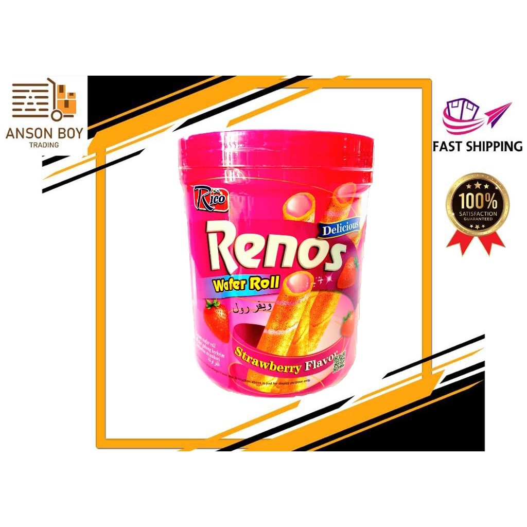 [READY STOCK] WAFER ROLL RICO RENOS 400gram/RENOS WAFER ROLL 400gram ...