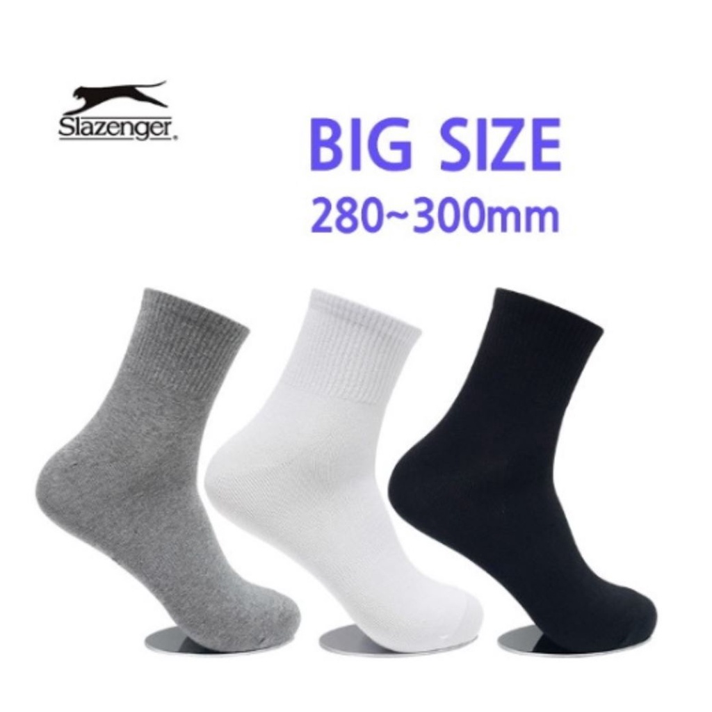 [Made in Korea] Slazenger 2830CM Big Size Men Crew Socks Men's