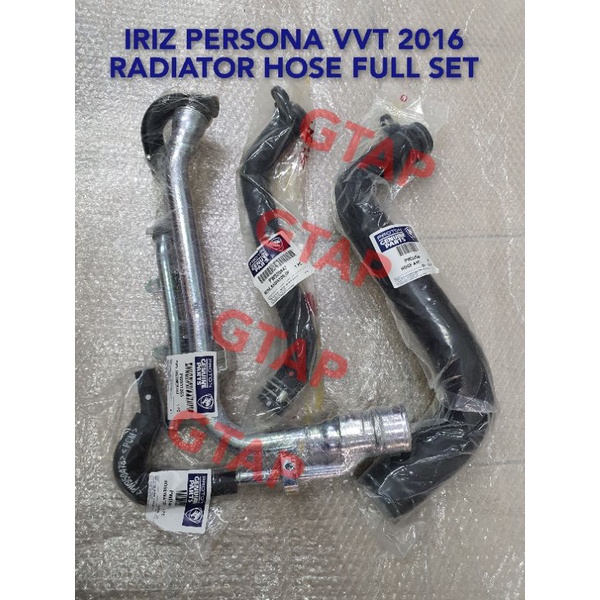 Hose Water ( Radiator & Pipe Complete 1Set ) Iriz 14-23 Persona 16-23 (PW920442 + PW920443 + PW91136