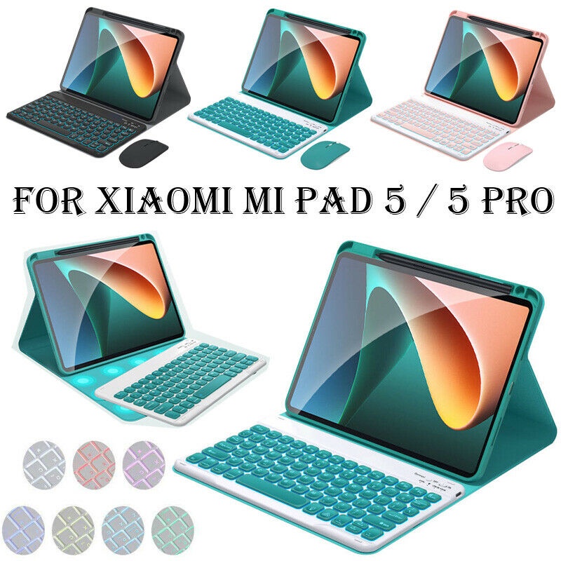 Custodia con tastiera per Xiaomi Pad 5/5 Pro Tablet da 11