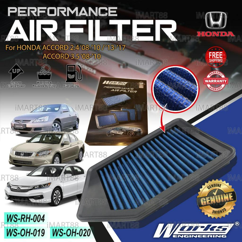 Works Engineering Drop In Air Filter Honda ACCORD 2.0 / 2.4 3.0 V6 2003