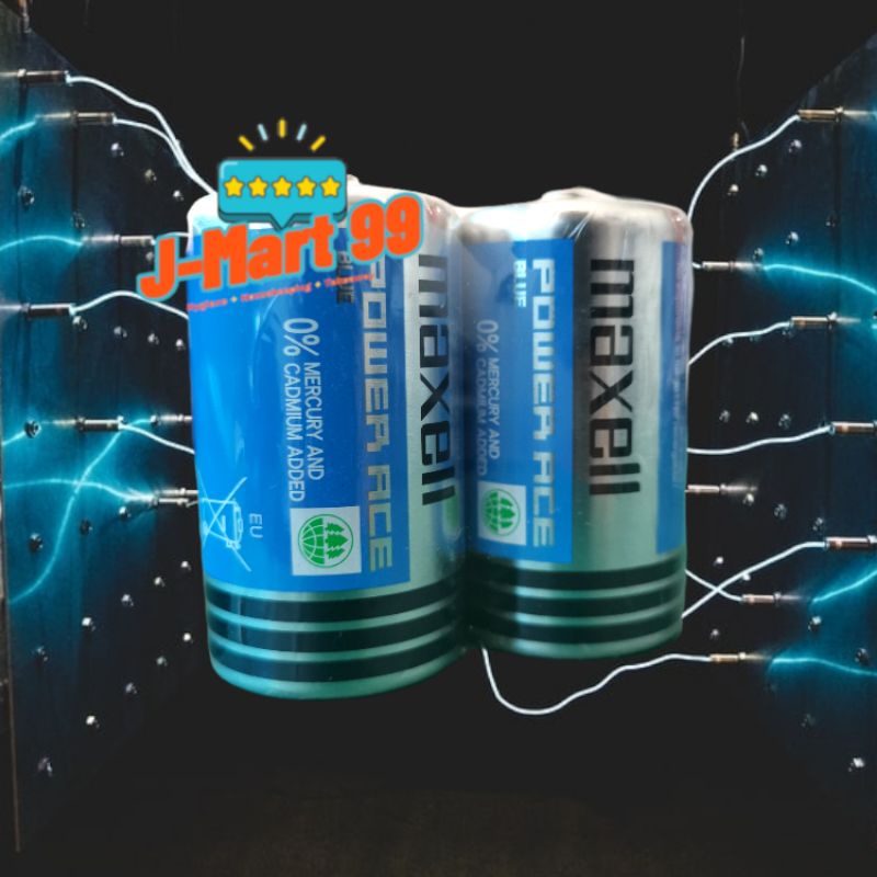 Maxell Power Ace Blue Size D Battery R20c 2pcs Shopee Malaysia