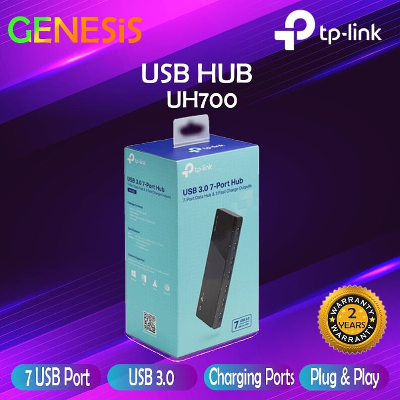 TP-LINK GENUINE UH700 USB 3.0 7-PORT HUB (POWER ADAPTER) | Shopee Malaysia