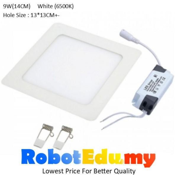 ULTRA-THIN 9W Square LED Panel Ceiling Partition Downlight Light Lamp