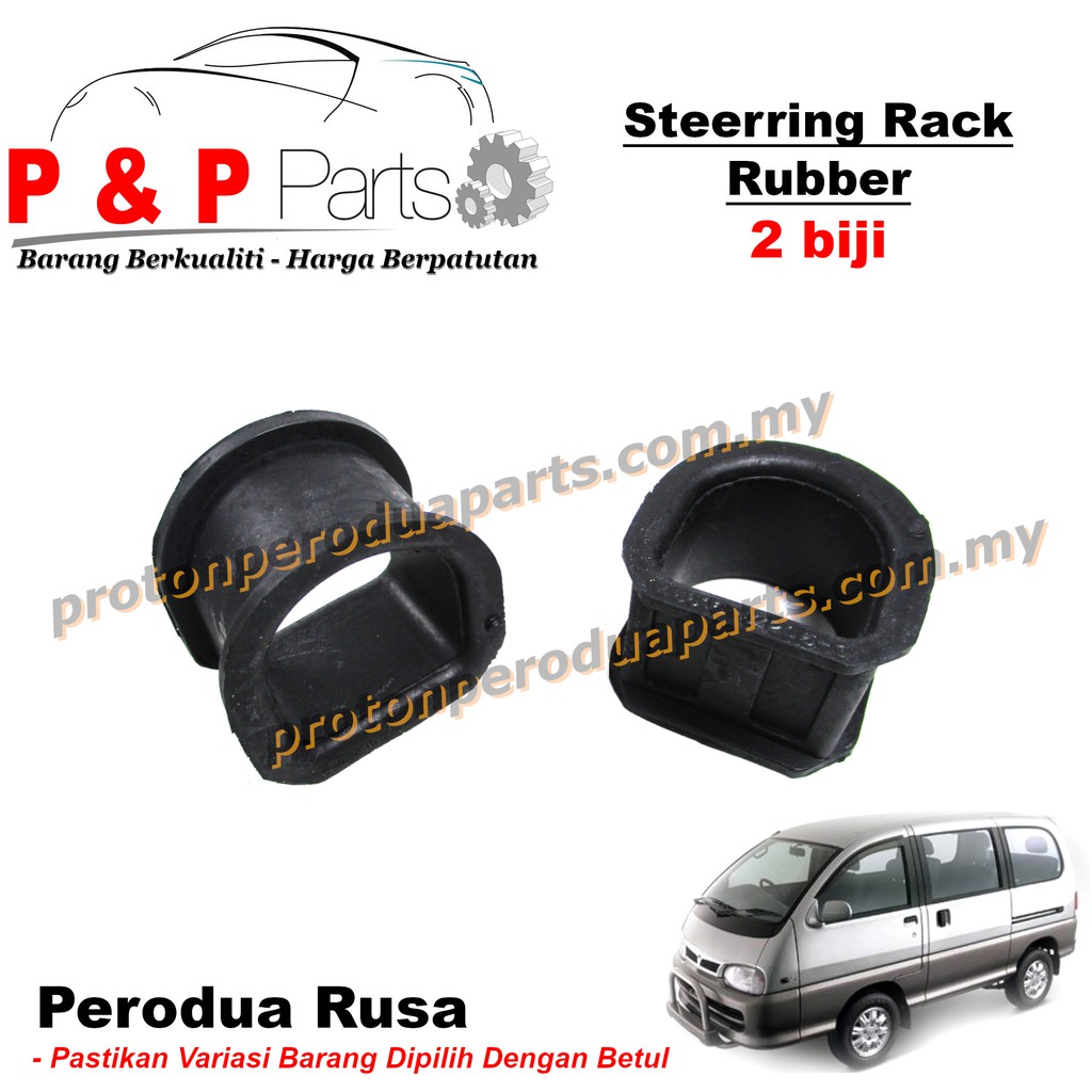 Steering Rack Rubber Getah Cushion Bush - Perodua Rusa 1.3 1.6 - 1pair ...