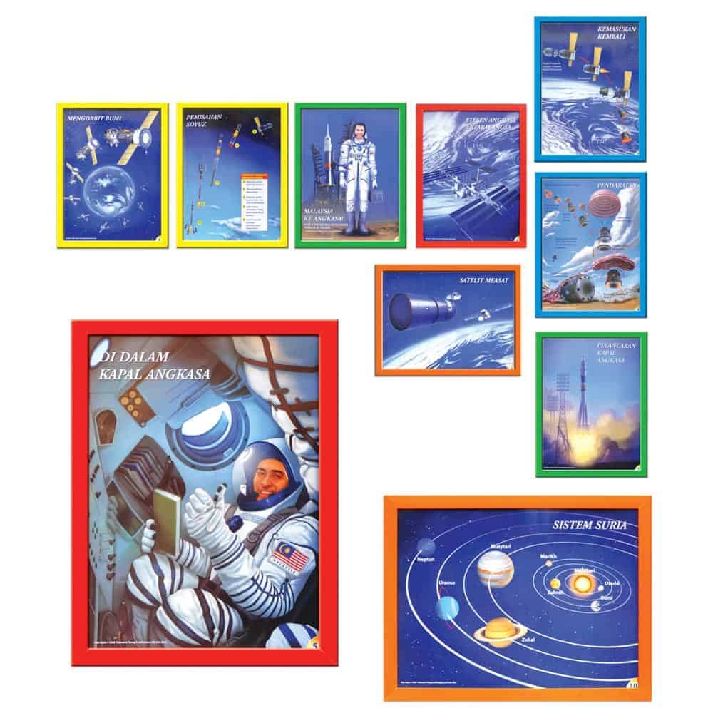 POSTER MALAYSIA KE ANGKASA WITH FRAME (10 UNITS) | Shopee Malaysia
