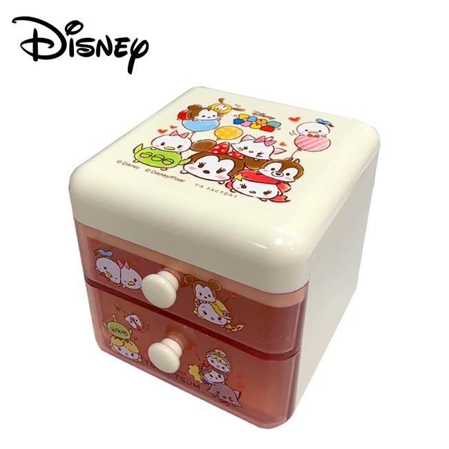 Tax Included TSUM Two Drawer Plastic Storage Box Desktop Disney ...