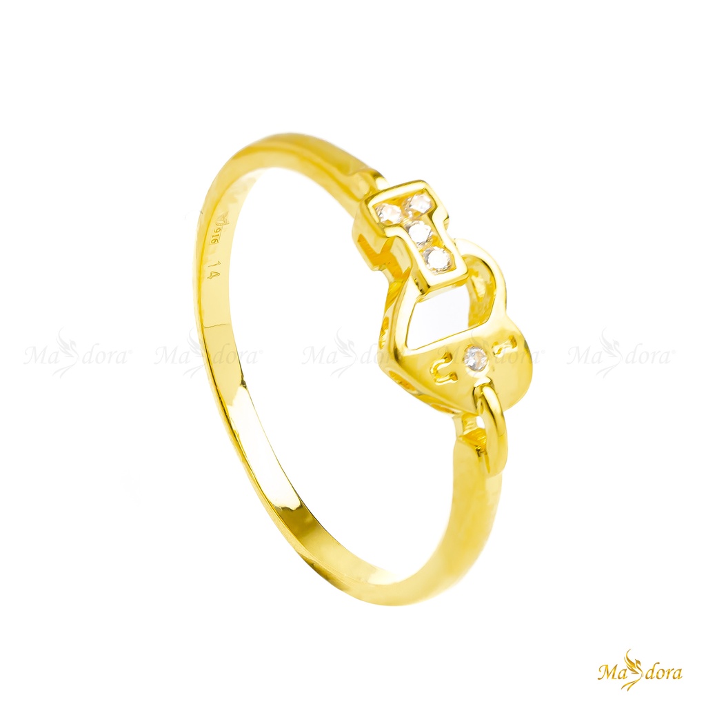 MASDORA 916 Gold Ring Rings Cincin Emas ~ Sparkling Te Amo Gold (EMAS ...