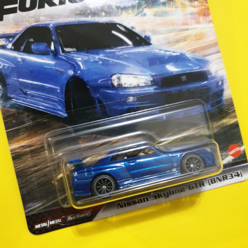 Hot Wheels 1/64 Nissan Skyline R34 Fast & Furious - Édition Fast Superstars #1/5 - Neuf