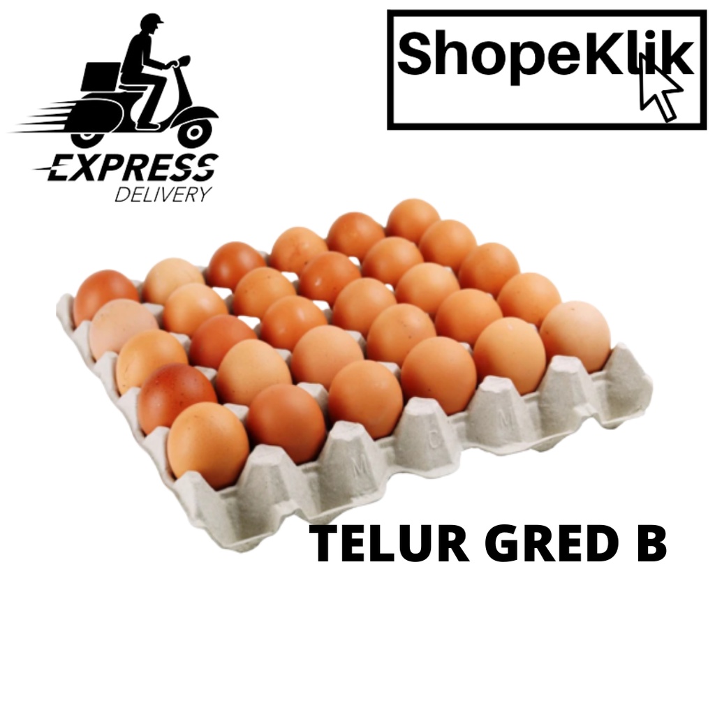 Fresh Eggs Grade B Telur Ayam Segar Gred B 30 Pcs 1 Tray Shopee Malaysia 5128