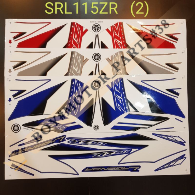 YAMAHA LAGENDA 115 ZR SRL115ZR ( 2 ) BODY STICKER ( READY STOCK ...