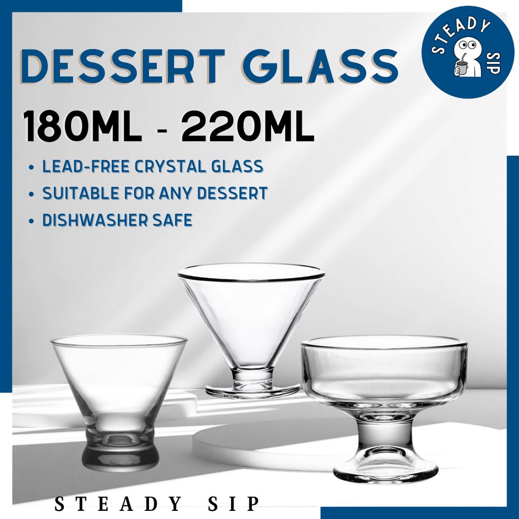 Steady Sip Dessert Glass Ice Cream Pudding Cereal Yogurt Granola Serving Bowl Dessert Cup 甜品碗 1884