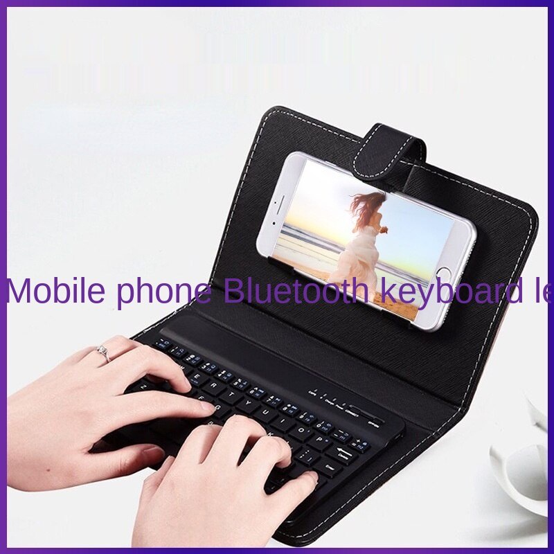 Phone Bluetooth Keyboard Leather Case for PAD Wireless Keyboard Leather ...