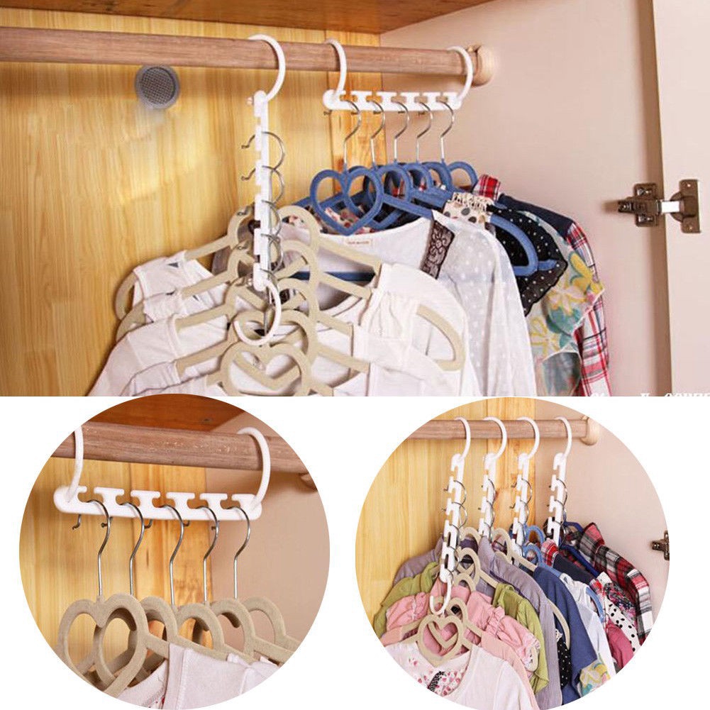 Multifunctional Magic Hook Hanger Space-saving 5 Holes Hanger