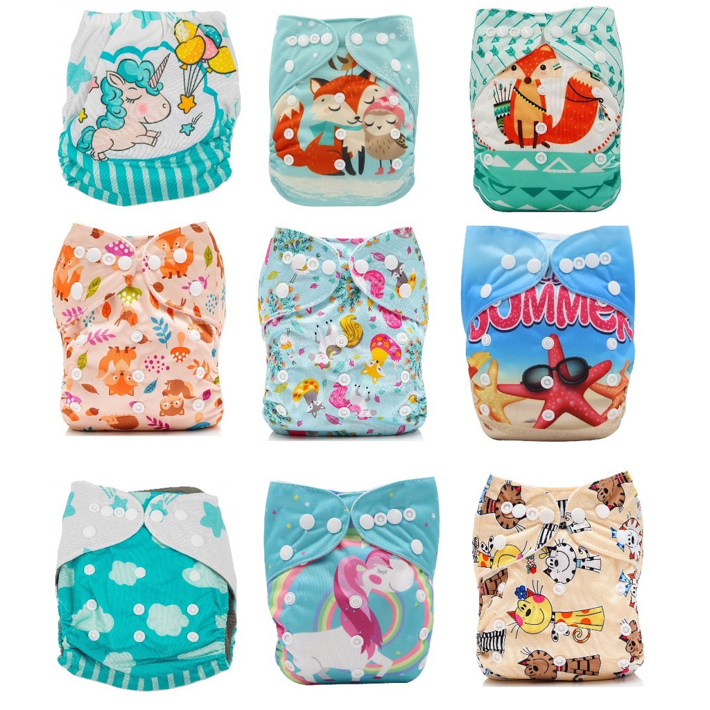 [Ready Stock] Value Buy 10PC Baby Cotton Insert Diaper Reusable Cloth