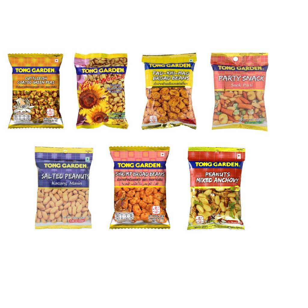 Tong Garden Assorted Flavour Nuts (Peanuts / Green Peas / Broad Beans