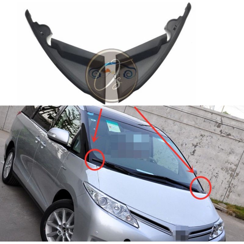 TOYOTA Estima Acr50 WIPER PANEL SEAL GARNISH / BONNET HINGE COVER ...