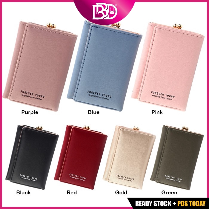 BBD New Women Wallet WLF076 Forever Young / Carrken Foldable Trendy Short Wallet Shopee Malaysia