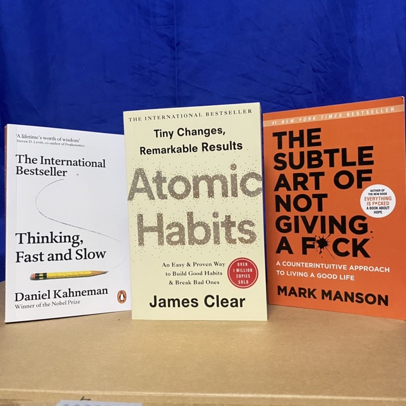 Bundle! Atomic Habits, Thinking Fast And Slow and The Subtle Art of not ...