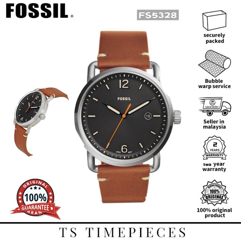 FOSSIL Men’s watch FS5328 ( 2 year international warranty ) | Shopee ...