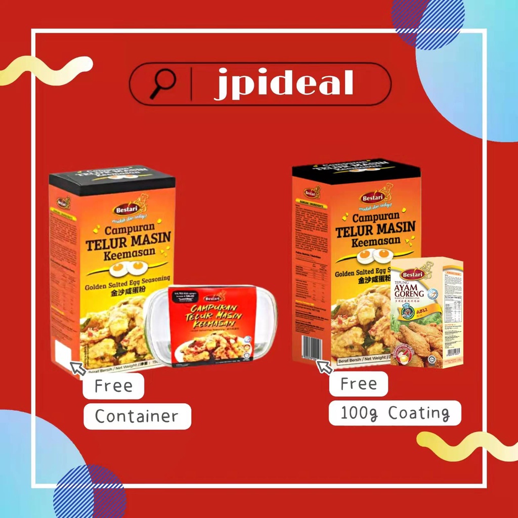 HALAL Salted Egg Seasoning Bestari Campuran Telur Masin Keemasan (Free ...