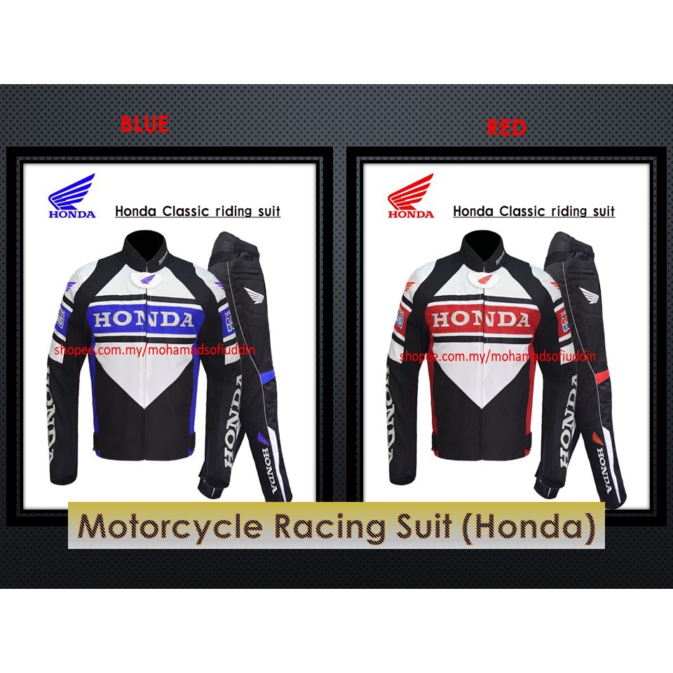 1. Motorcycle Racing Suit / Riding Suit / Jacket (Honda) | Shopee Malaysia