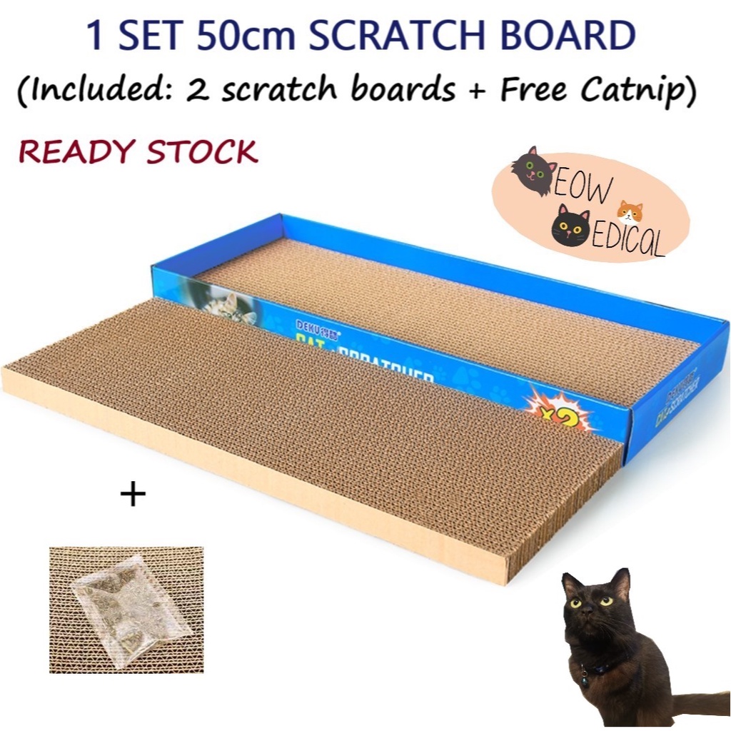 *READY STOCK* Cat Scratch Board/Large Cat Scratch Board 1 Set Free 2 ...