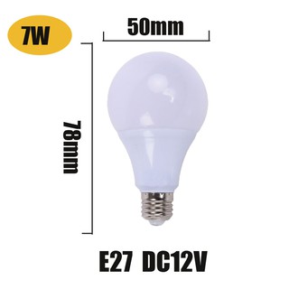 12 Volt E27 Led Bulb Energy Saving Light 36W 24W 18W 15w 12w 5w Light Bulbs  Lamp dc 12v Car Lights for Solar Battery Outdoor Lighting