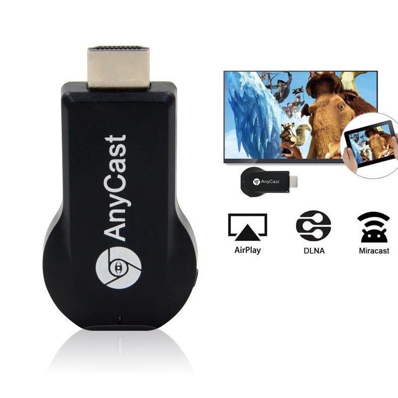 Anycast HD M2 Plus Wireless Wifi Display Android iOS Dongle Receiver TV ...