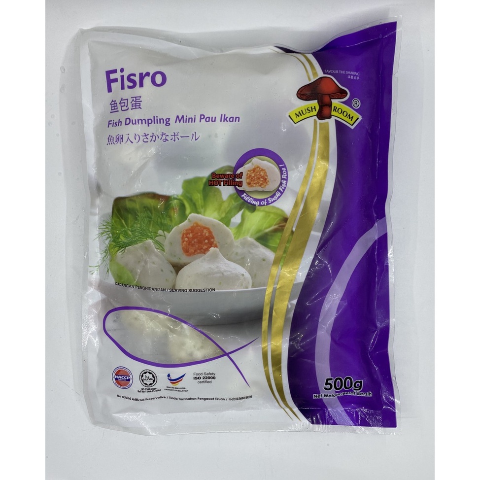 【HALAL】500G | QL FISRO | 蘑菇牌鱼包蛋 | FISH DUMPLING | 25PCS+- | Shopee Malaysia