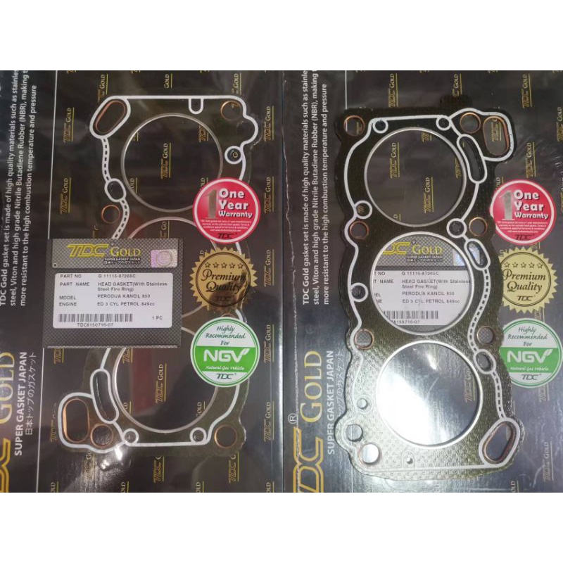 Perodua Kancil 660 850 Cylinder Head Gasket (With Stainless Steel Fire Ring) Shopee Malaysia