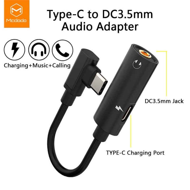 Mcdodo Ori USB Type C to Audio Cable Adapter USB C To 3.5mm Jack ...