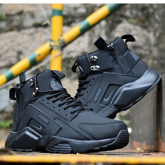 origianl Air Huarache High top All Black Men shoes