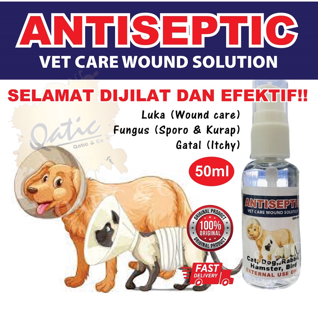Dressing wound antiseptic spray cuci luka haiwan cat dog Shopee Malaysia