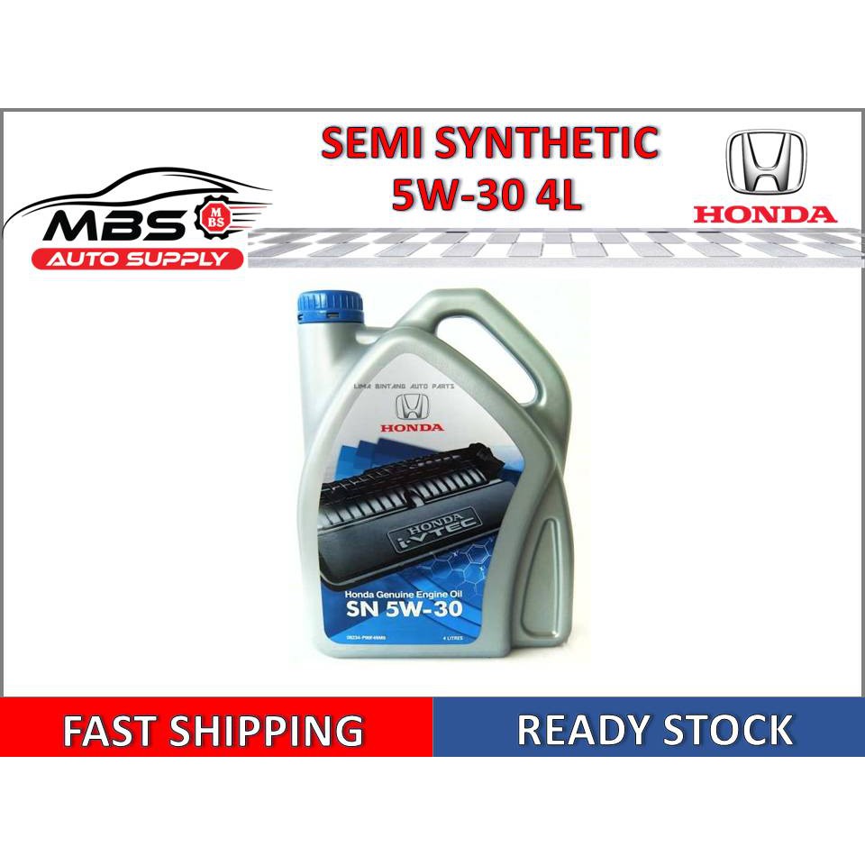 HONDA ENGINE OIL 5W30 4L Engine Oil Semi Synthetic Shopee Malaysia