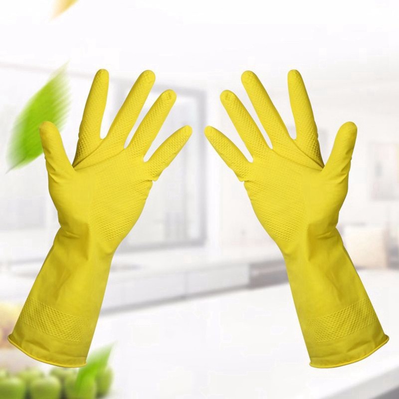 Rubber gloves on sale for dishwashing