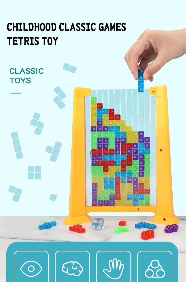 Russian Blocks Tangram Tetris Jigsaw Puzzle Toys70pcs puzzles family ...