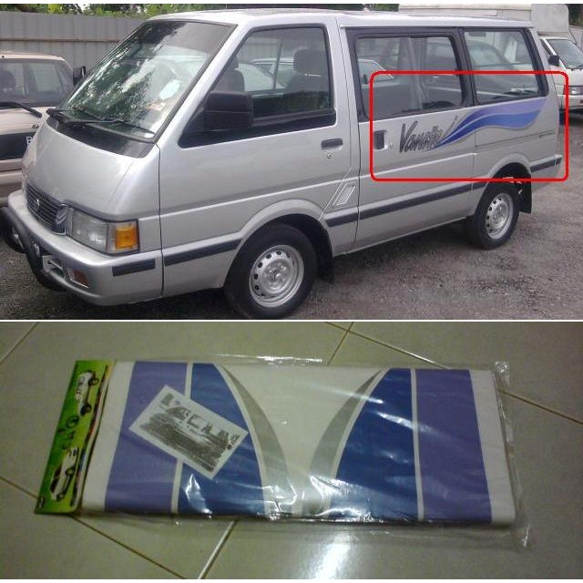 NISSAN VANETTE C22 ORIGINAL BODY STICKER - PURPLE | Shopee Malaysia