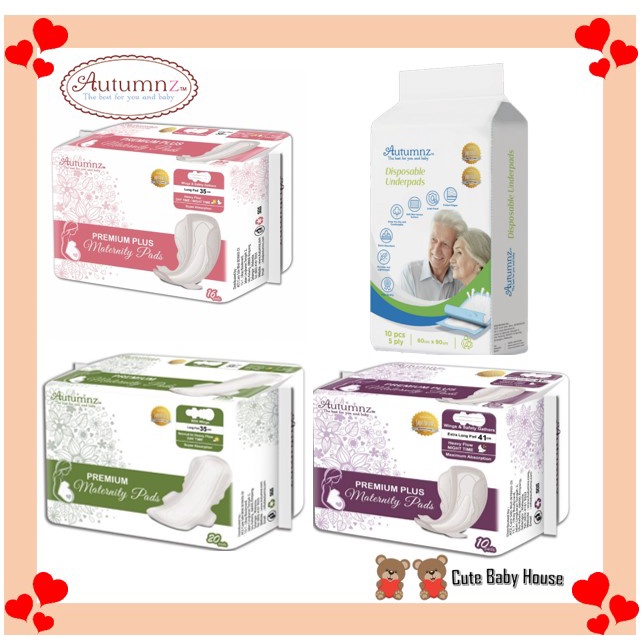 Autumnz Premium Plus Maternity Pads (35cm/ 35cm / 41cm)/Autumnz