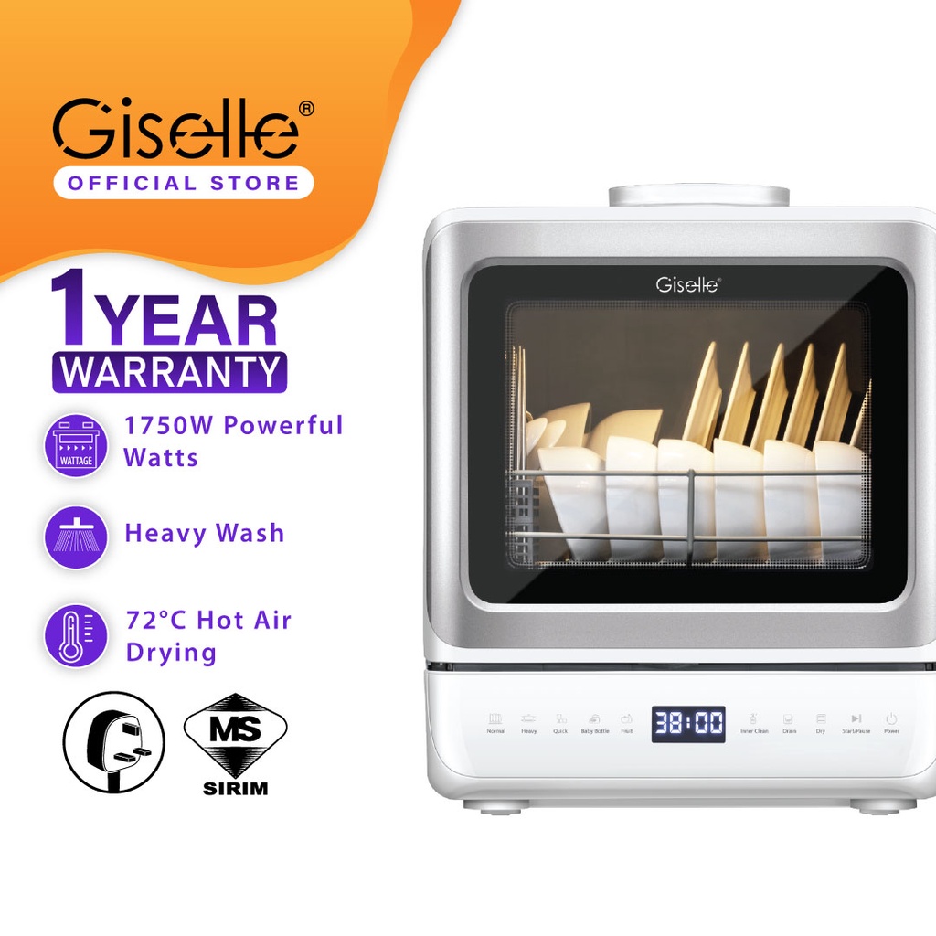 Giselle Strongest Table Top Dishwasher English Panel with Malaysia 3