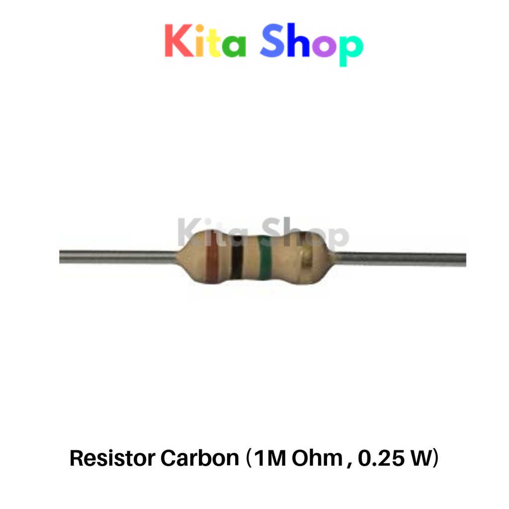 Resistor 1M Ohm (Carbon - 0.25W) | Shopee Malaysia