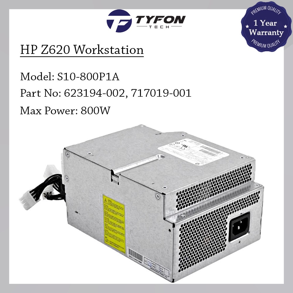 HP Z620 Workstation Power Supply PSU 800W S10800P1A 623194002