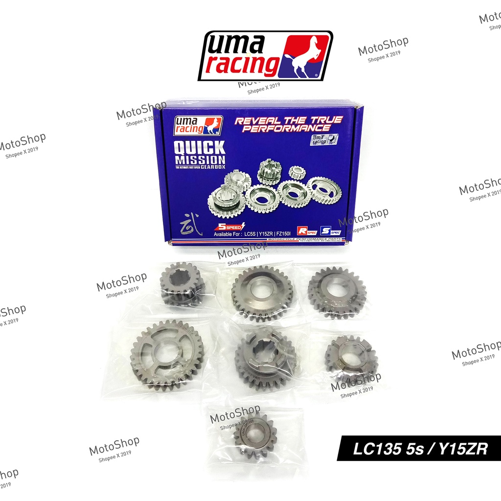Uma Racing Quick Mission Gear Box Set LC135 5S / Y15ZR / FZ150 | Shopee ...