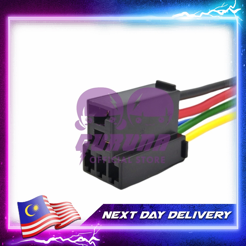 Proton Waja Headlamp Relay Aircond Relay Socket 4 PIN 5 PIN Shopee