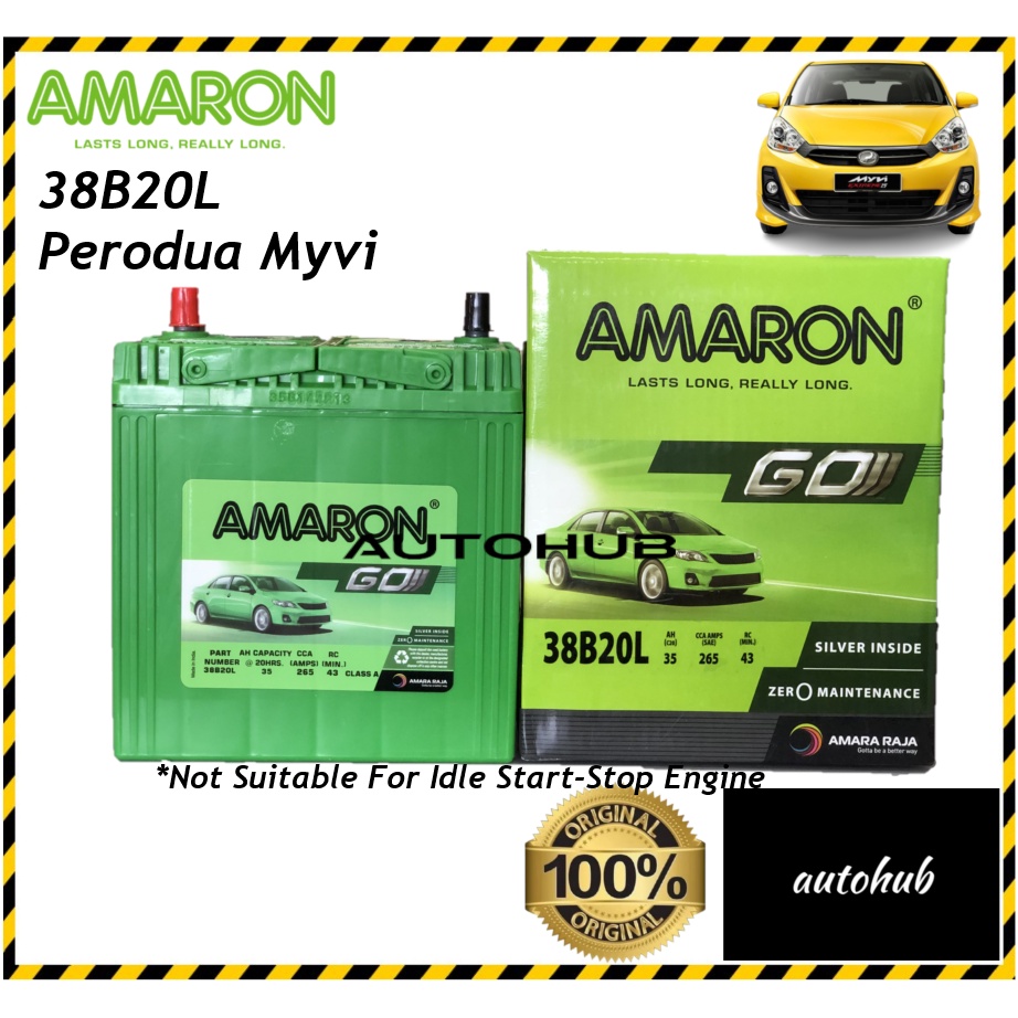 AMARON Battery For Perodua Myvi Car Battery AMARON GO Series Premium ...