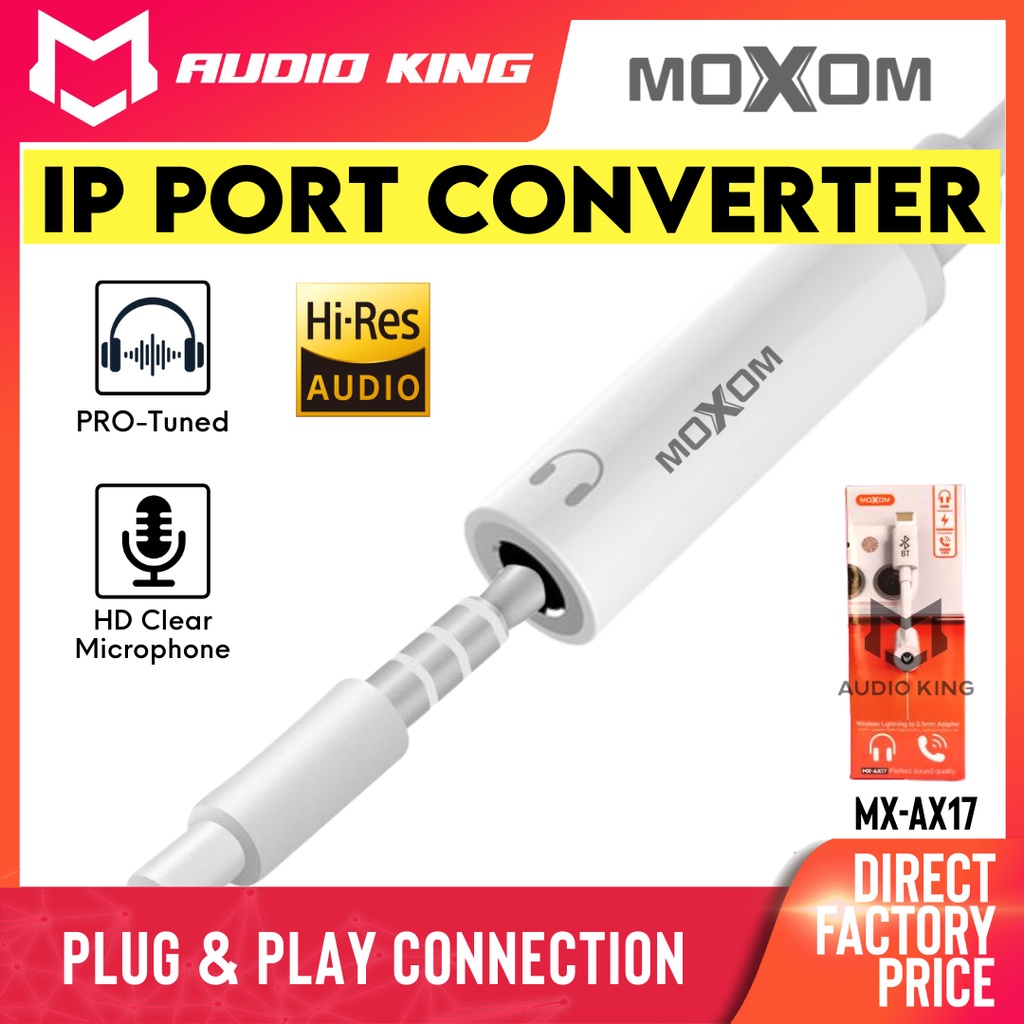 MOXOM Audio Adapter Earphone Adapter Audio Jack Adapter Gaming Adapter ...