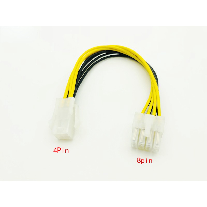 20cm Atx 4 Pin 4pin To 8 Pin 8pin Eps 12v Atx Motherboard Power Supply Adapter Converter Cable 8971